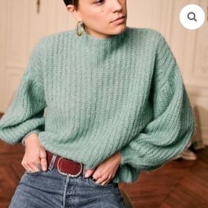 La Maille Sezane Olric  Jumper in Almond Green Size XS